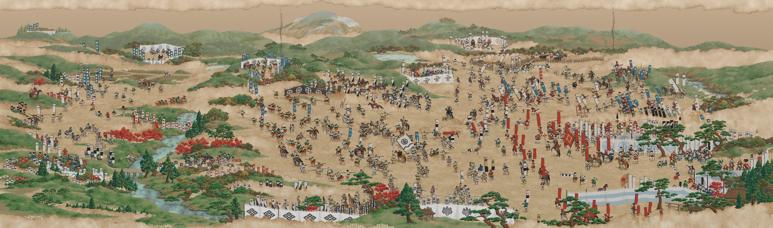 세키가하라 합전도 병풍