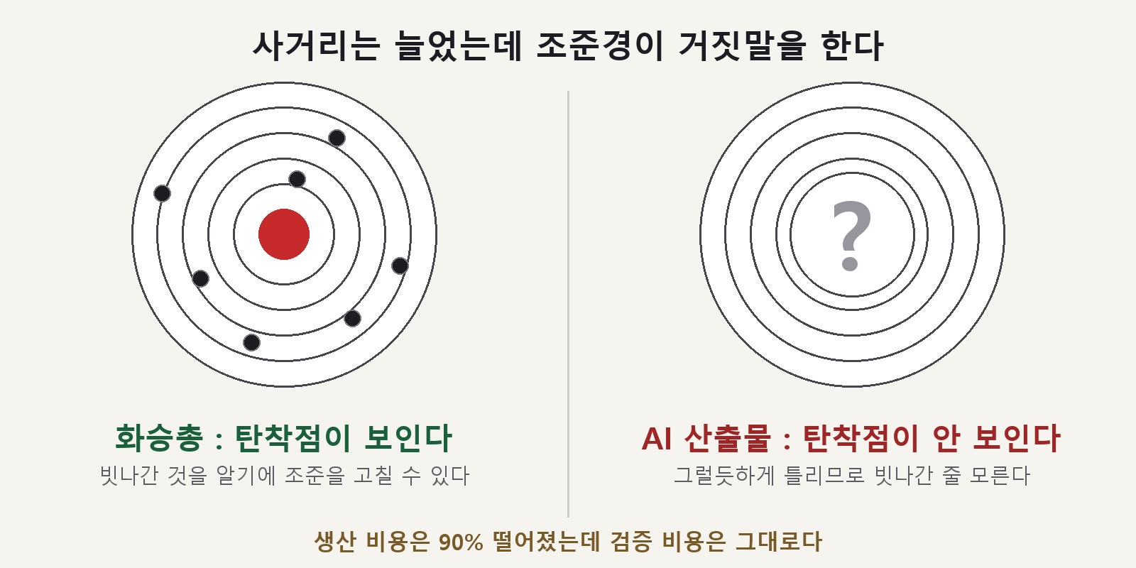 탄착점 피드백 비교